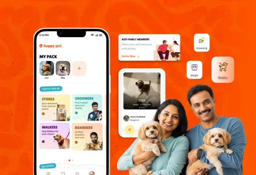 Happy Pet platform dashboard