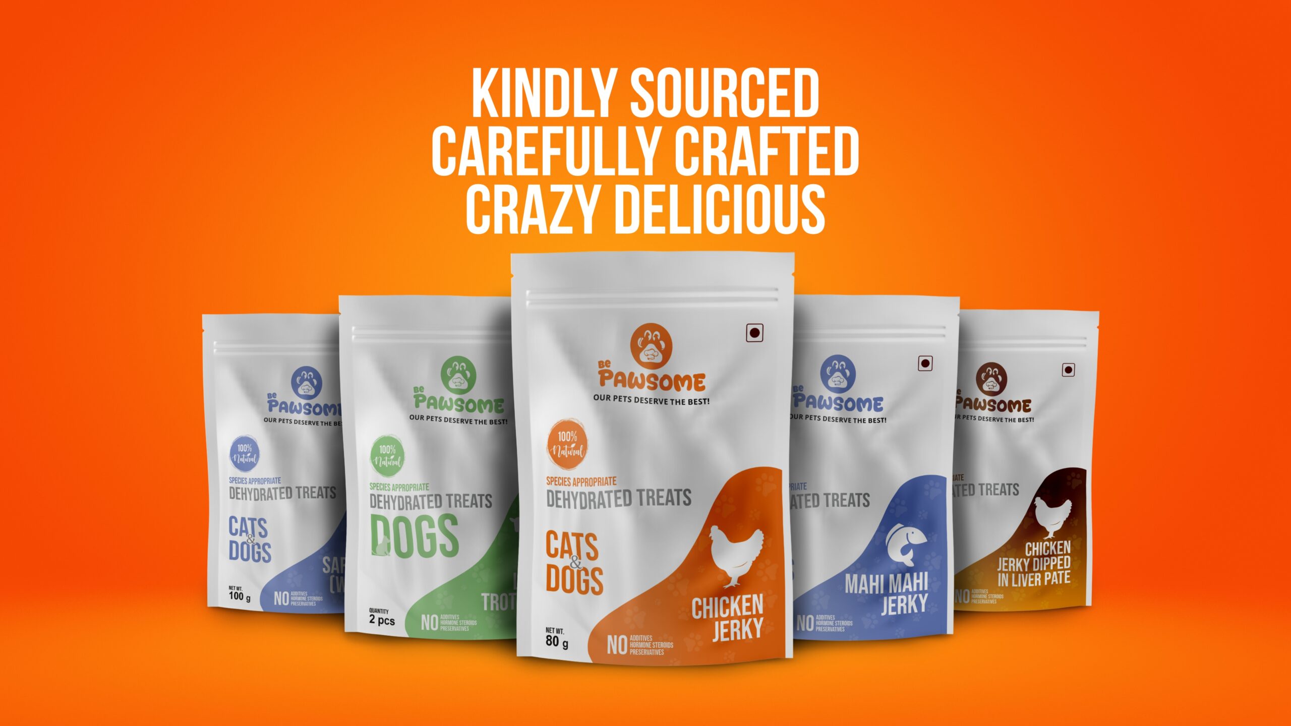 Be Pawsome Chicken Jerky for Dogs –  Natural dehydrated dog treats with real ingredient