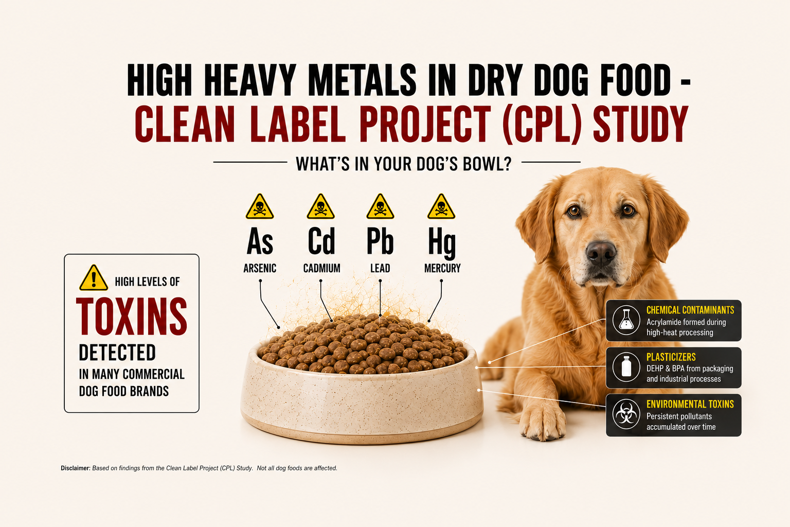 Heavy Metals in Dog Food – The hidden hazards that pet parents need to know
