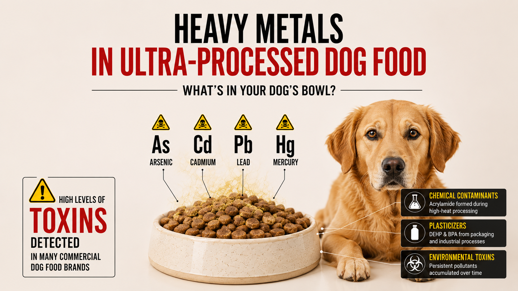 Heavy Metals in Dog Food – The hidden hazards that pet parents need to know
