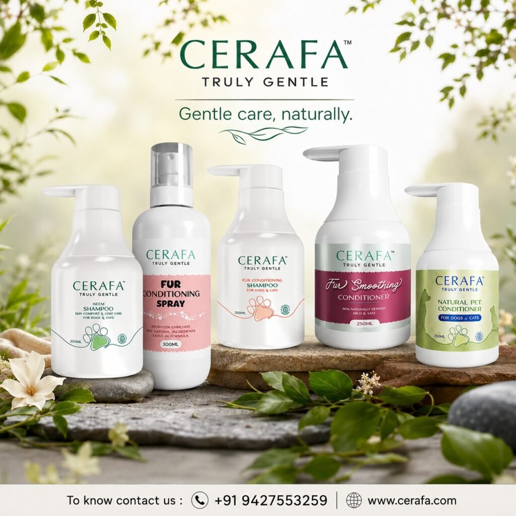 Cerafa Ayurvedic veterinary products and natural animal wellness solutions for pets and livestock